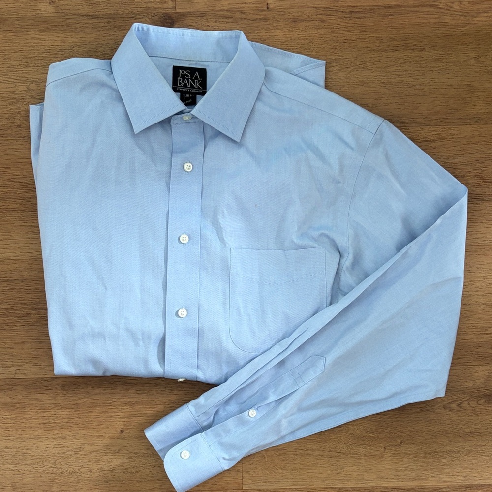 Jos. A. Bank Men's Classic Blue Dress Shirt